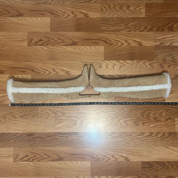 🧧SOLD🧧Larroudé Cindy Hi Faux Fur Boot Knee High Brown Size 7.5 Suede Leather - Picture 14 of 14